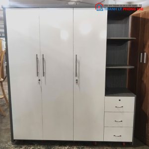 Tủ Quần Áo MDF 2 Cánh Kèm Kệ Mới 99% (Nhiều Size)