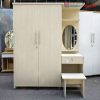 Tủ Quần Áo MDF Lõi Xanh 1m6 Kèm Bàn Trang Điểm Mới 99%