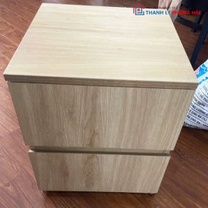 Tủ Tab 2 Ngăn Tay Nắm Âm Gỗ MDF Cũ