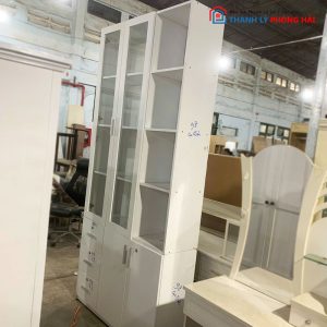 Tủ Trưng Bày Gỗ CN 2 Cánh Kính Cũ