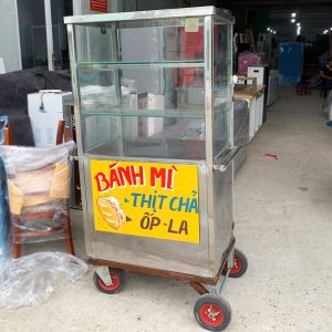 Xe Bán Hàng Take Away Inox 75cm Cũ