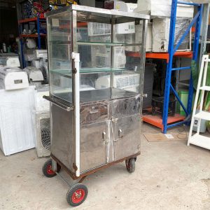 Xe Bán Hàng Take Away Inox 75cm Cũ