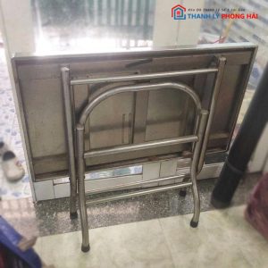 Bàn Ăn Inox Gấp Gọn Cũ (Nhiều KT)