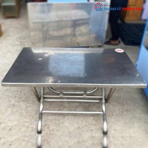 Bàn Ăn Inox Gấp Gọn Cũ (Nhiều KT)