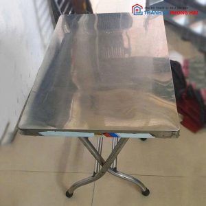 Bàn Ăn Inox Gấp Gọn Cũ (Nhiều KT)