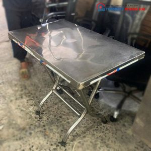 Bàn Ăn Inox Gấp Gọn Cũ (Nhiều KT)