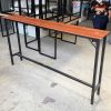Bàn Bar Cao Mặt Gỗ Chân Sắt Cũ