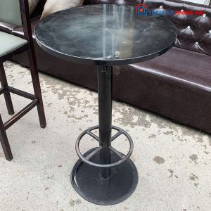 Bàn Bar Mặt Tròn Chân Sắt Cao Cũ