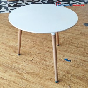 Bàn Cafe Bệt Chân Gỗ Mặt Gỗ Cũ