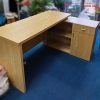 Bàn Giám Đốc Gỗ MDF Cũ Kèm Tủ Hồ Sơ Góc L