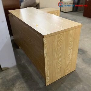 Bàn Giám Đốc Gỗ MDF Cũ Kèm Tủ Hồ Sơ Góc L