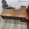 Bàn Giám Đốc Gỗ MDF Cũ Màu Gỗ Trầm