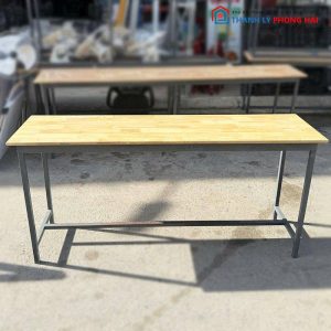 Bàn Học Sinh Cũ Chân Sắt Mặt Gỗ (Nhiều Kích Thước)