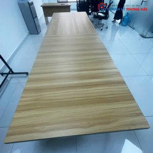 Bàn Họp Chân Sắt Chắc Chắn Mặt Gỗ Cũ