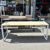 Bàn Làm Việc 2m Mặt Gỗ Chân Sắt Cũ