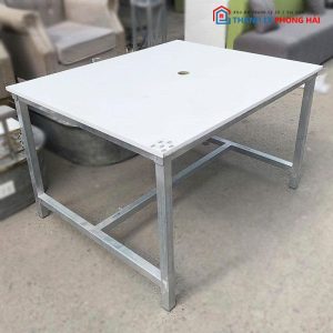Bàn Làm Việc Chân Sắt Mặt Gỗ 1m Cũ (Nhiều Màu)