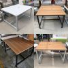 Bàn Làm Việc Chân Sắt Mặt Gỗ 1m Cũ (Nhiều Màu)