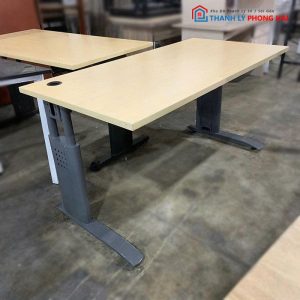 Bàn Làm Việc Cũ 1m4 Chân Sắt Mặt Gỗ