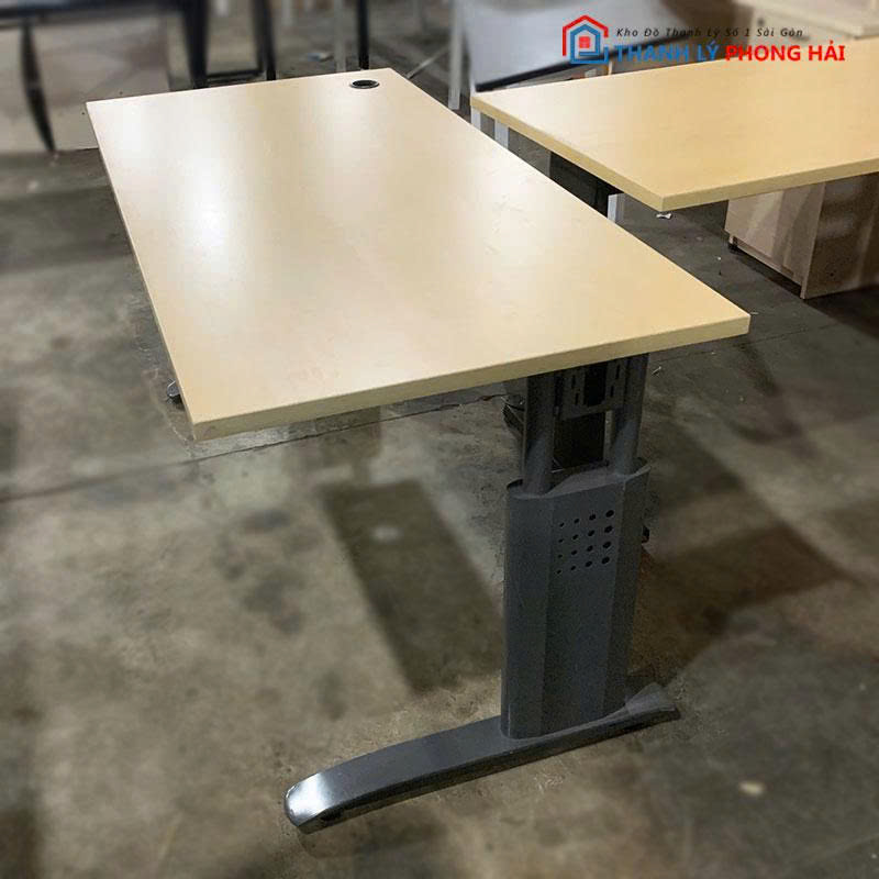 ban-lam-viec-cu-1m4-chan-sat-mat-go-2 Bàn Làm Việc Cũ 1m4 Chân Sắt Mặt Gỗ