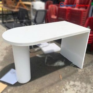 Bàn Làm Việc Cũ Phối Chân Trụ Tròn