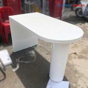 Bàn Làm Việc Cũ Phối Chân Trụ Tròn