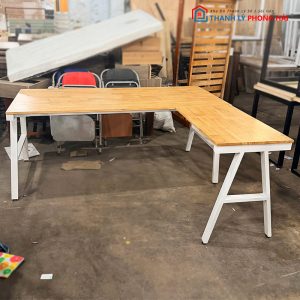 Bàn Làm Việc Góc L 1m8 Chân Chữ A Cũ