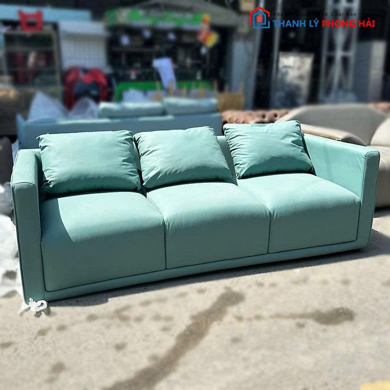 bang-sofa-2m-3-cho-boc-da-3 Băng Sofa 2m 3 Chỗ Bọc Da Kèm Gối Cũ
