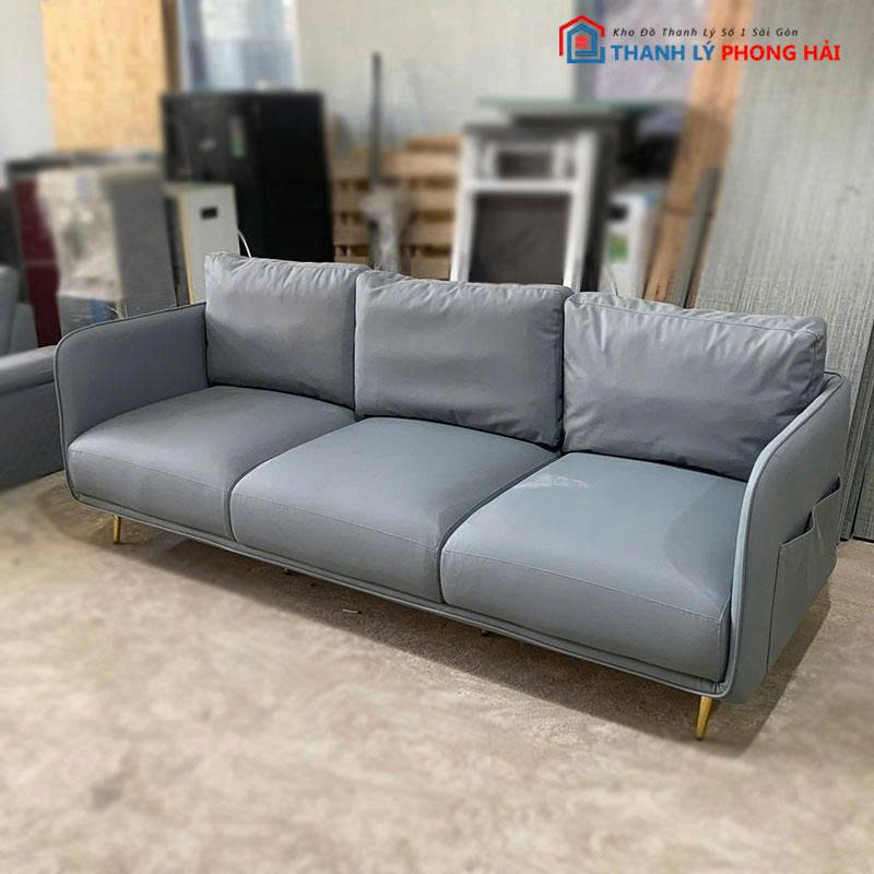 bang-sofa-2m-3-cho-boc-da-7 Băng Sofa 2m 3 Chỗ Bọc Da Kèm Gối Cũ (Nhiều Mẫu)