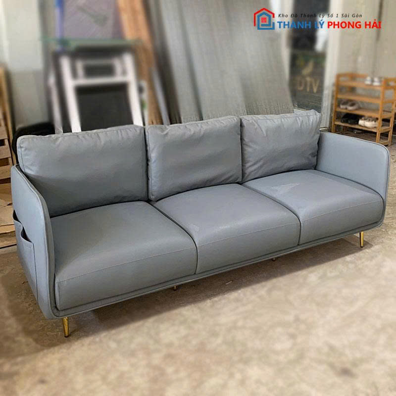bang-sofa-2m-3-cho-boc-da-8 Băng Sofa 2m 3 Chỗ Bọc Da Kèm Gối Cũ (Nhiều Mẫu)