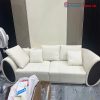 Băng Sofa Bọc Da Trắng Kèm Gối Tựa Cũ