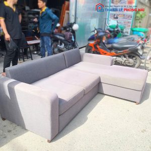 Băng Sofa Góc L Bọc Vải Bố Cũ