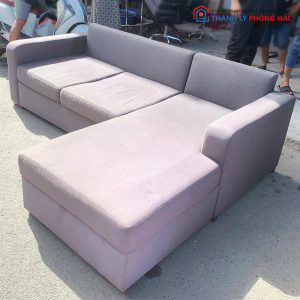Băng Sofa Góc L Bọc Vải Bố Cũ