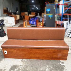 Băng Sofa Khung Gỗ Bọc Da Cũ
