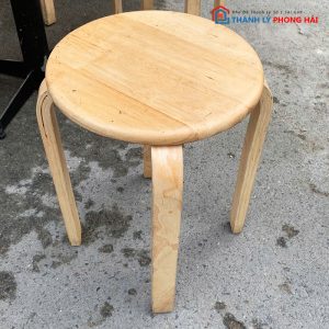 Bộ Bàn Ghế Cafe Mặt Vuông Kèm Đôn Tròn Cũ