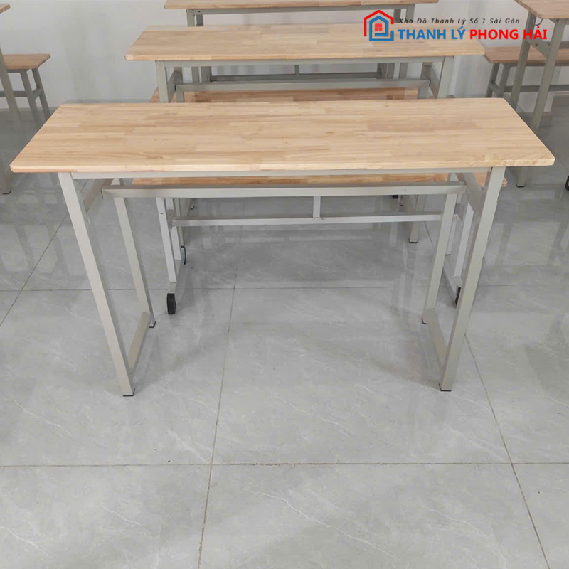 bo-ban-ghe-hoc-sinh-1m2-mat-go-2 Bộ Bàn Ghế Học Sinh 1m2 Mặt Gỗ Ghép Chân Sắt Cũ