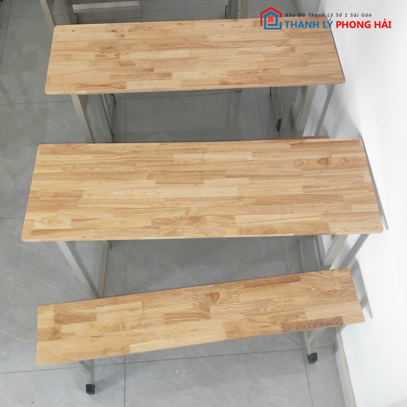 bo-ban-ghe-hoc-sinh-1m2-mat-go-3 Bộ Bàn Ghế Học Sinh 1m2 Mặt Gỗ Ghép Chân Sắt Cũ
