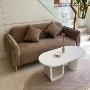 Bộ Sofa Bọc Vải Nhung Kèm Bàn Mới 99%