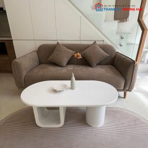 Bộ Sofa Bọc Vải Nhung Kèm Bàn Mới 99%