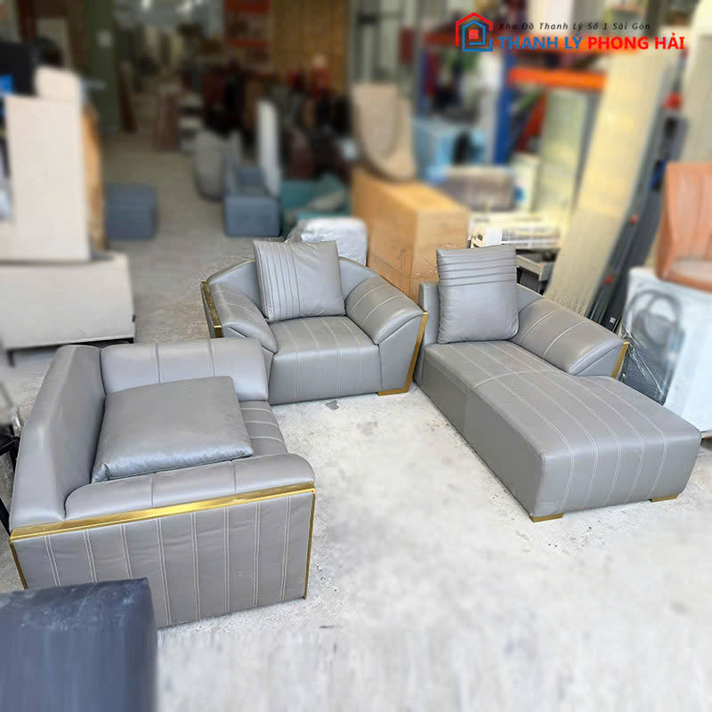 bo-sofa-da-cao-cap-3-mon-cu-1 Bộ Sofa Da Cao Cấp 3 Món Cũ