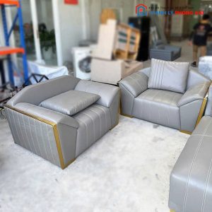Bộ Sofa Da Cao Cấp 3 Món Cũ
