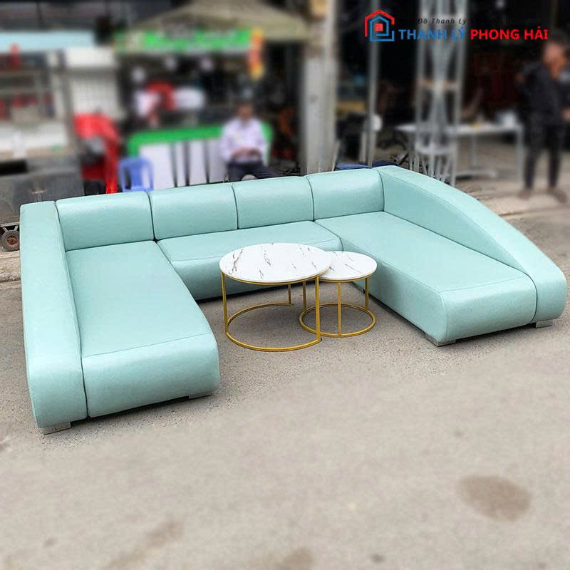 bo-sofa-goc-chu-u-kem-ban-cu-3 Bộ Sofa Góc Chữ U Kèm Bàn Cũ