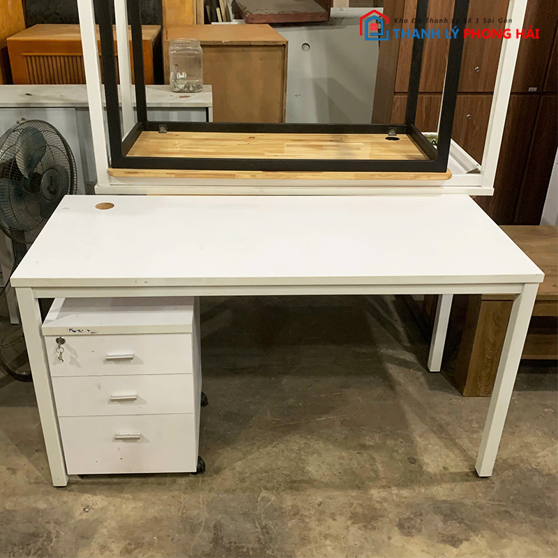 combo-ban-lam-viec-1m4-kem-tu-2 Combo Bàn Làm Việc 1m4 Kèm Tủ Cabin Cũ