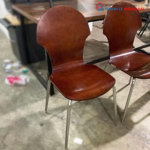 Ghế Cafe Mặt Gỗ Cũ
