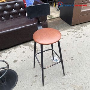 Ghế Quầy Bar Lưng Sắt Cũ