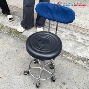 Ghế Xoay Đệm Da Lưng Tựa Bọc Vải Cũ