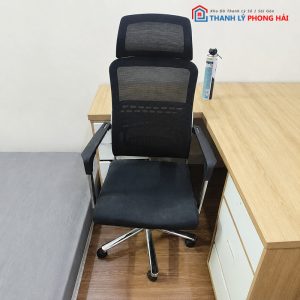 Ghế Xoay Lưng Lưới Tay Vuông Cũ