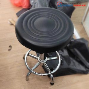 Ghế Xoay Spa Bọc Da Đen Cũ