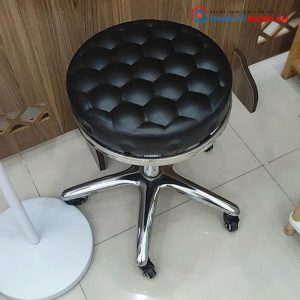 Ghế Xoay Spa Bọc Da Đen Cũ