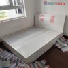 Giường Gỗ MDF 1m6 Màu Trắng Đầu Giường Cao Cũ