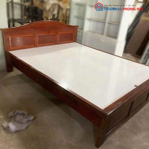 Giường Gỗ Tự Nhiên 1m6 Vạt MDF Cũ